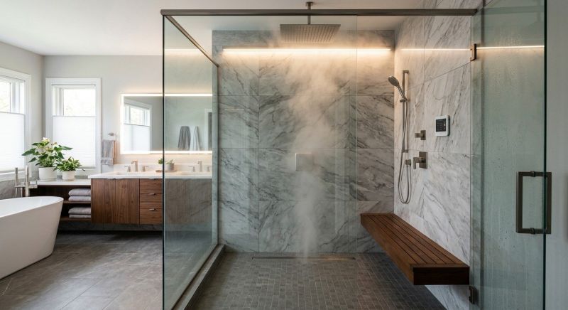 Granite Shower Installation in Bandera, TX
